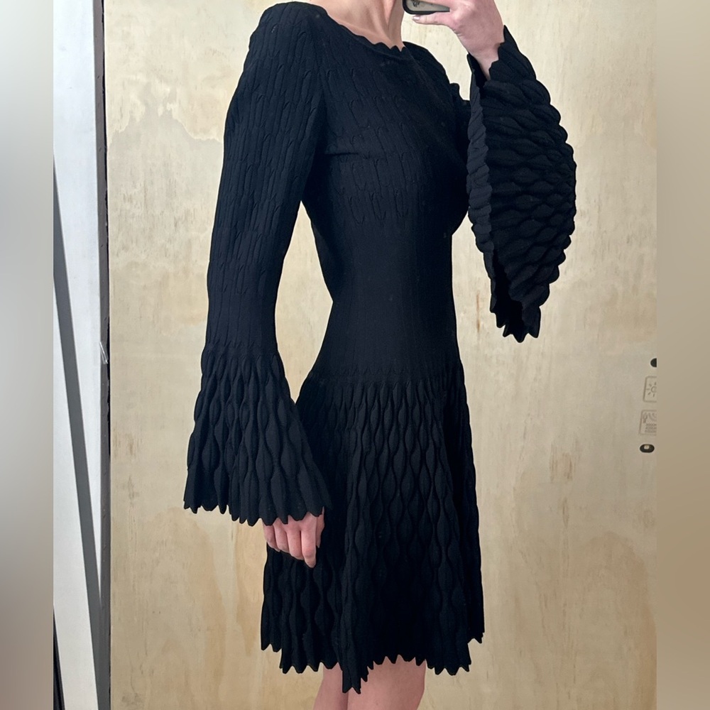 ALAIA Crinoline-design knitted minidress, size FR 42 - Picture 4 of 6